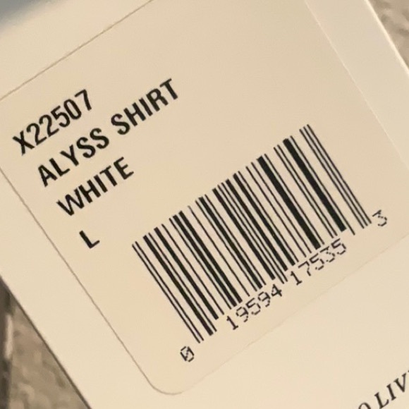 Xirena Alyss Shirt Short Sleeve Button Down Top White Cotton Gauze Blouse Large - Picture 8 of 8